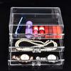 Dreistufige Transparente Make-up Schreibtisch Schubladen Tisch Kosmetik Aufbewahrungsbox Halter