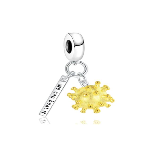 New Jewelry Accessories Gold Clip Safety Chain Dog Pendant Diy Bead Fit Original Fashion Charms 925 Sterling Silver Bracelet