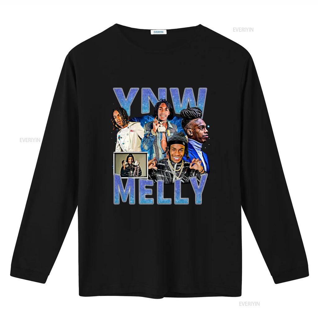 Vintage s Hip Hop Streetwear YNW Melly Rapper Print Casual T Shirt vintage Washed Slightly Unisex Top For Everyday Wear