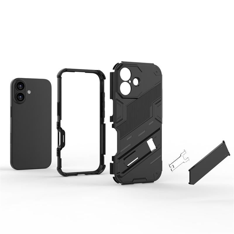 Phone Holder Case For iPhone 17 Case Shockproof Anti-knock Armor Full Back Cover For iPhone 17 Case For iPhone 17 Air 17 Pro Max