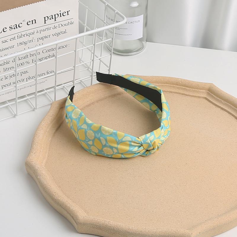 New Children's Fruit Pattern Headband Fabric Knot Headband Cute Sweet Headband Hair Accessories for Girls