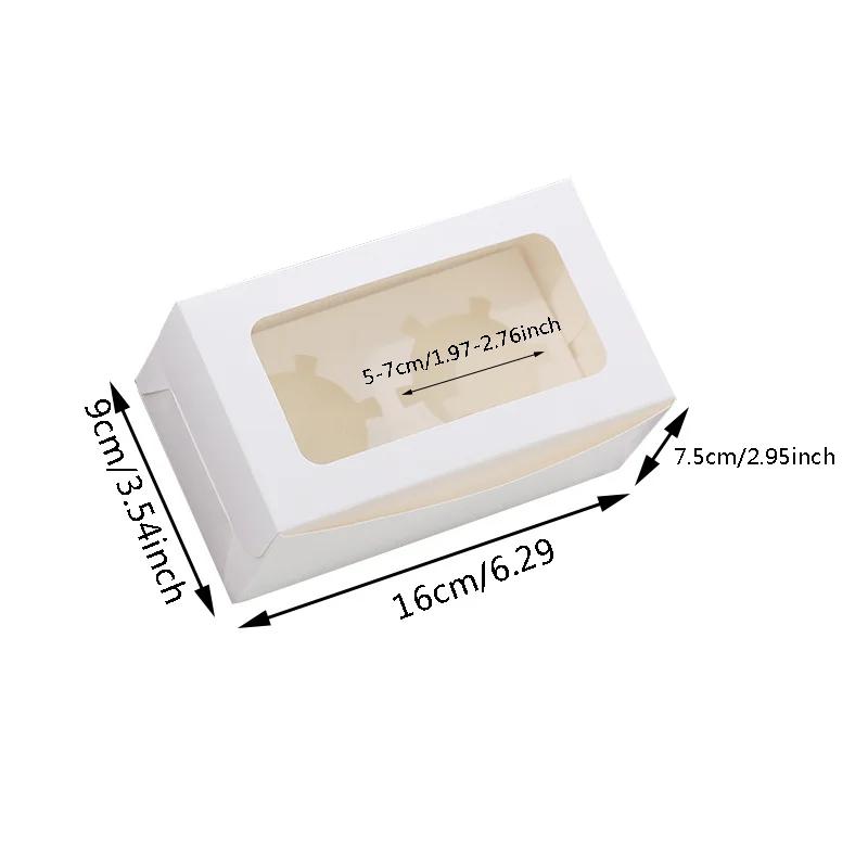 

10 шт. модная коробка с окошком упаковка 2/4 чашки кекс свадьба день рождения детский душ подарок печенье мешочки Other