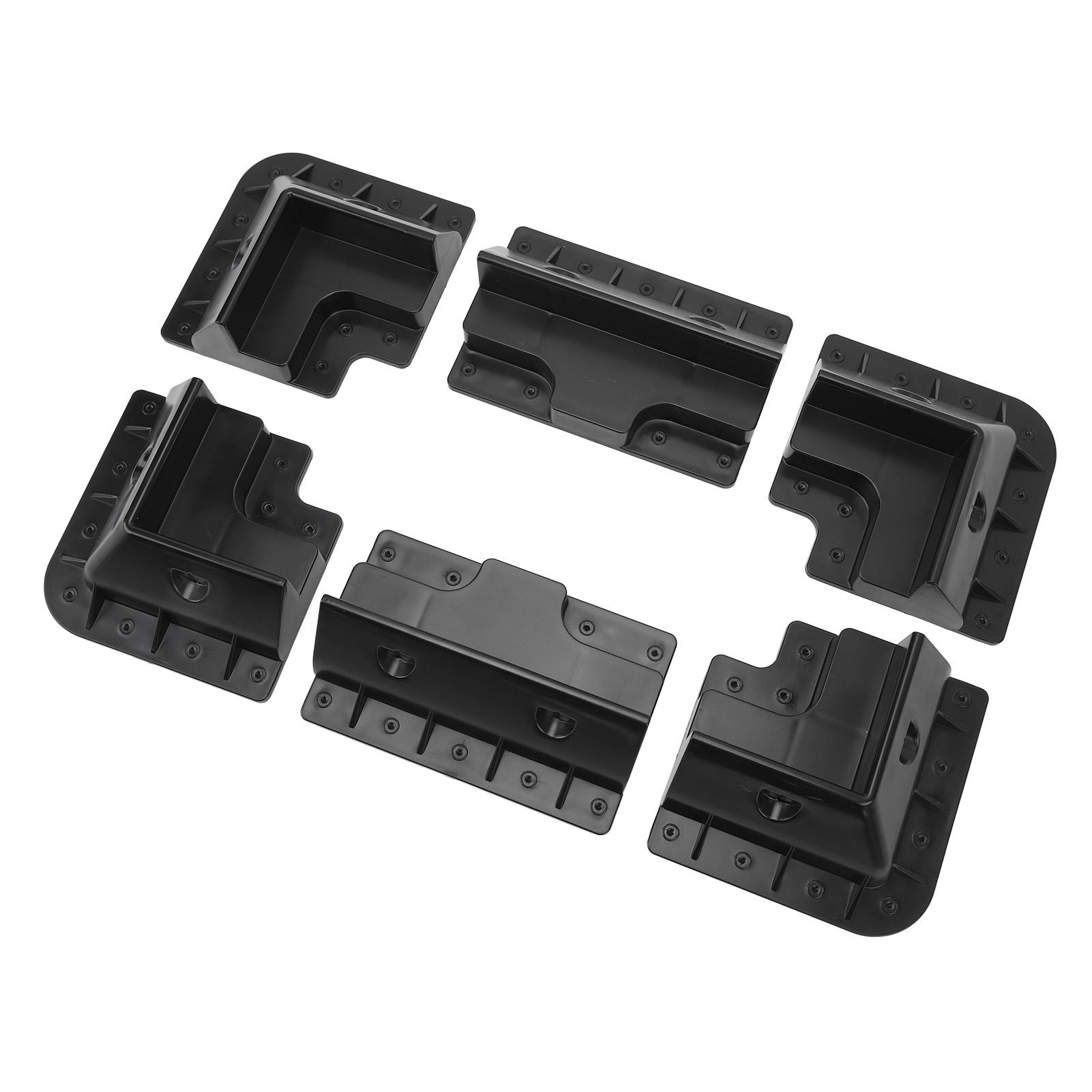 

6PCS Solar Panel Roof Corner Bracket UV Resistant Drill ABS Plastic Anti Aging for RV Boat