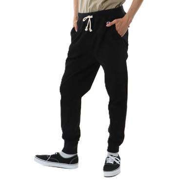 Bottoms COTTON USA One Point Logo Long Pants Basic Black C3-Z212 Men's