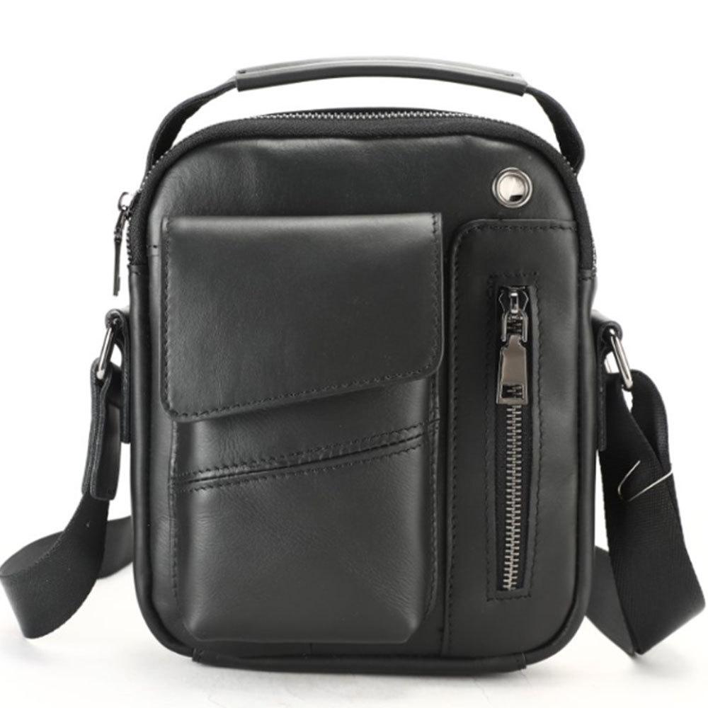 Hot Selling Top Layer Cowhide Men's Bag, Genuine Leather Crossbody Bag, High-end Fashion Business Shoulder Bag, Single Shoulder Small Bag