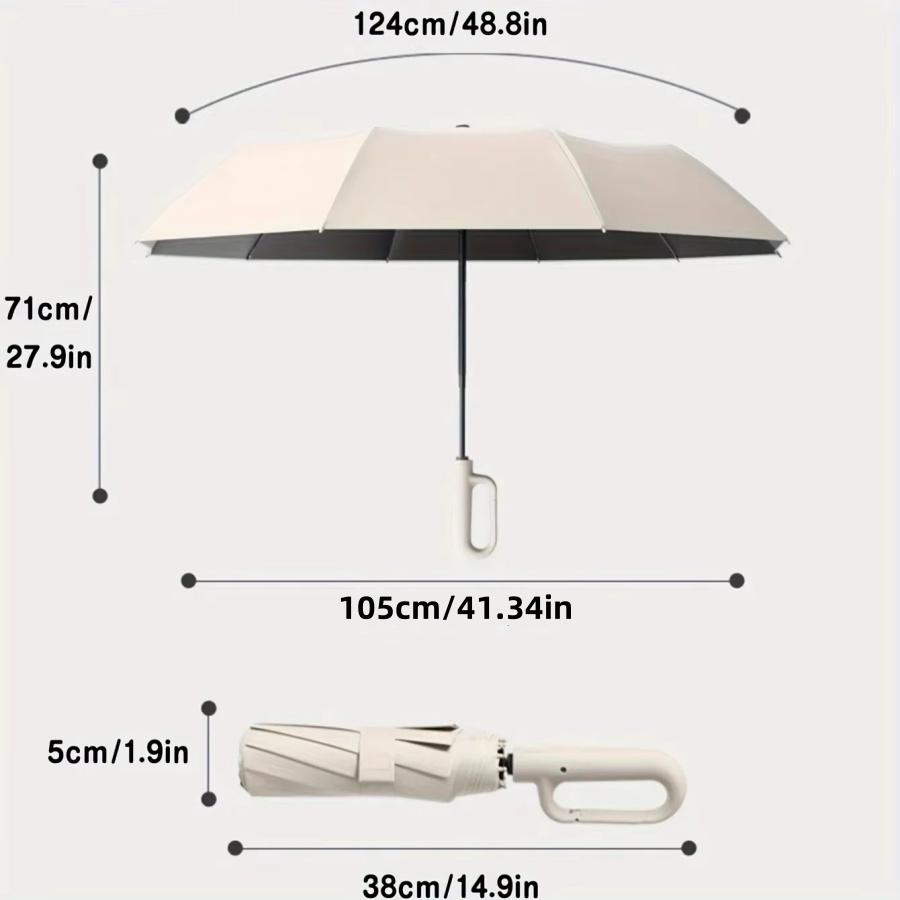 20 Bones Extra Large Reinforced Wind-resistant Rain-resistant Dual-purpose UV-resistant Fully Automatic Ring-buckle Umbrella