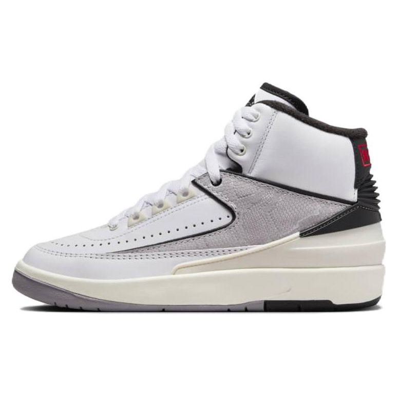 

Air Jordan 2 Retro Python White Fire Red Black Sail Cement Grey DQ8562-102 39