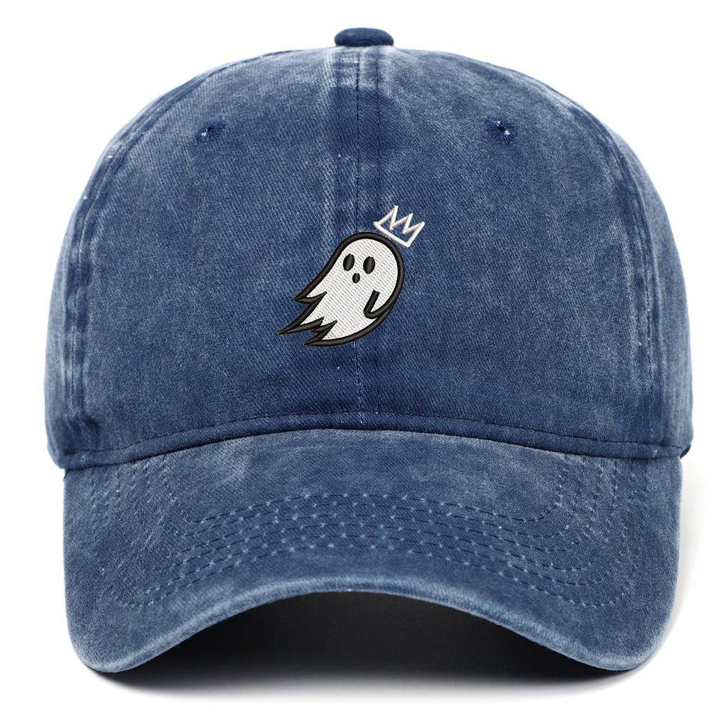 Custom Ghost Embroidery Baseball Cap with Large Brim