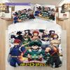Duvet Cover Set with My Hero Academia Patterned Pillowcase & Printed Design Daily Bedroom Bedding-kwq349