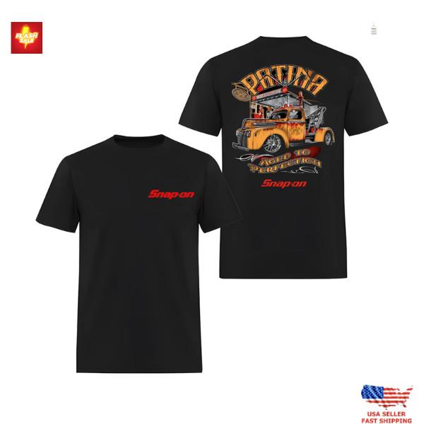 New Arrival Vintage Tow Truck T-shirt, Snap-on Tools, Patina Graphic, Men s Tee M