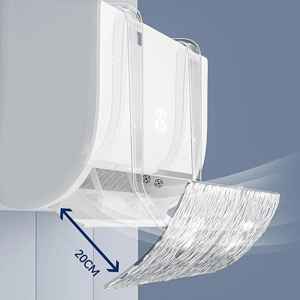 Wind Deflector Exhaust Baffle Home Improvement Accessories Anti Direct Blowing PET Transparent Wall Mounted For Air Conditioner