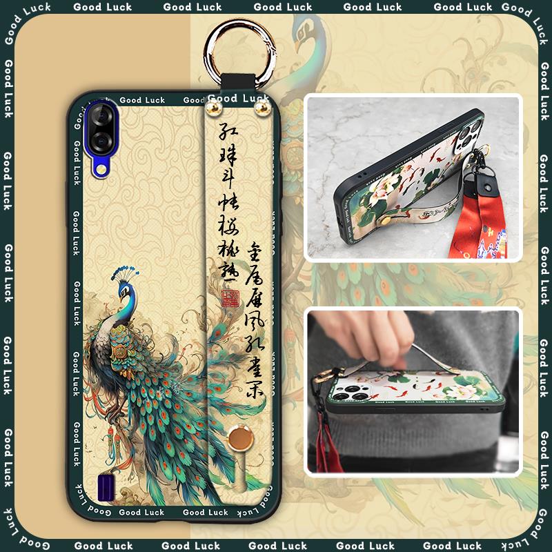 Kickstand Chinese Style Phone Case For Blackview A60 Shockproof Durable Silicone Ring Back Cover Fashion Waterproof
