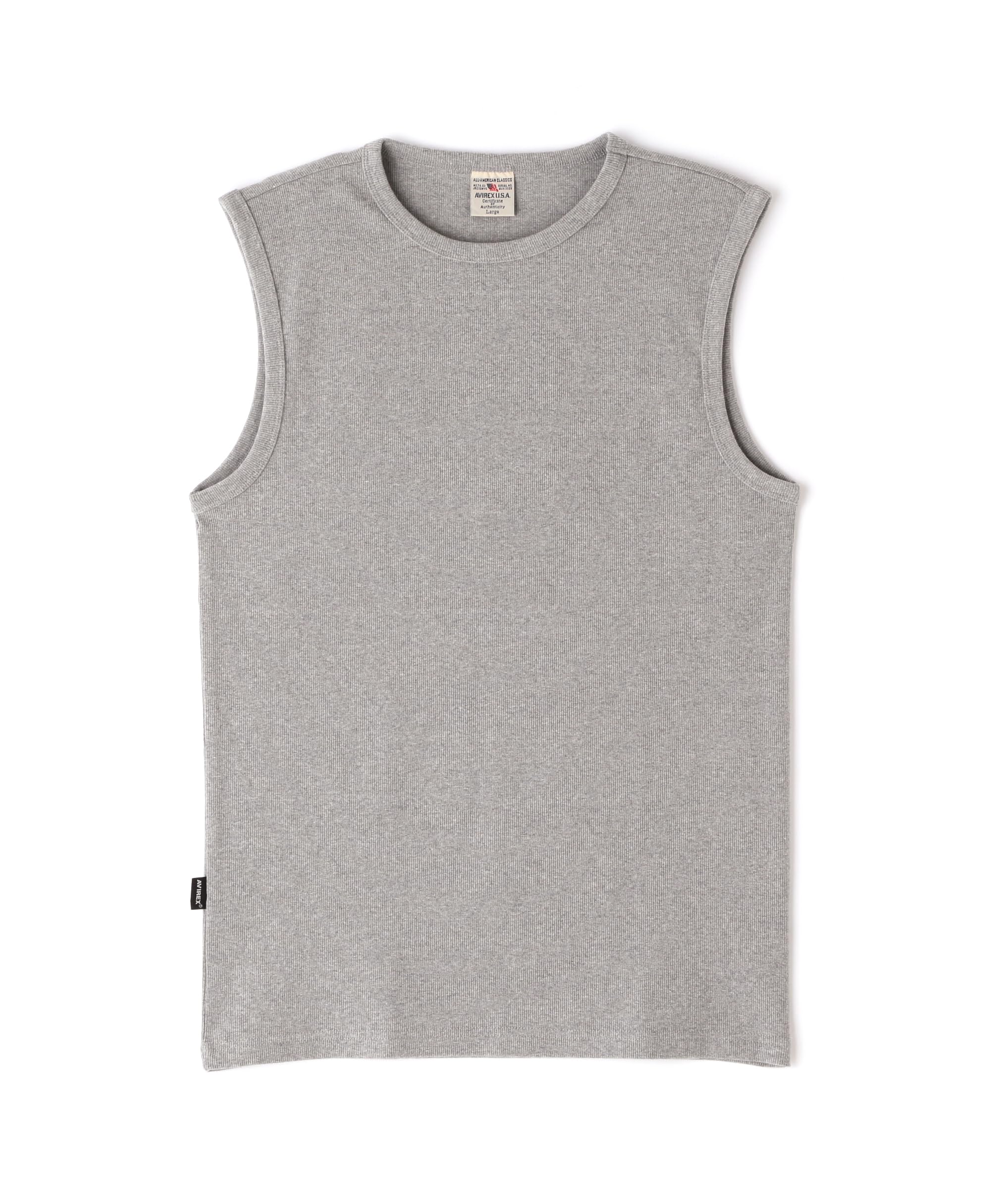 AVIREX DAILY NO SLEEVE SHIRT men s M 020 gray 783-4935001