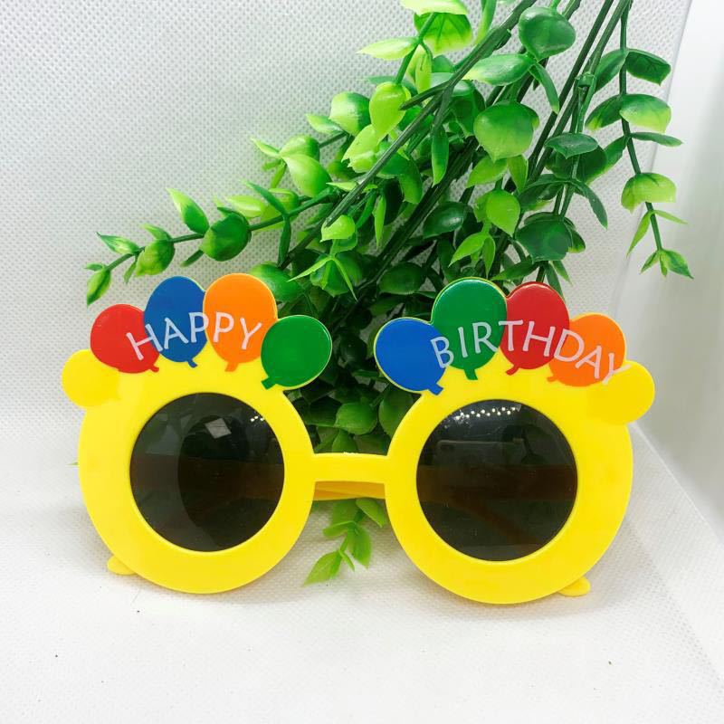 Funny Birthday Glasses, Creative Happy Birthday Party Decor, Cake Topper Decorations for Kids Birthday Party Cake Decor