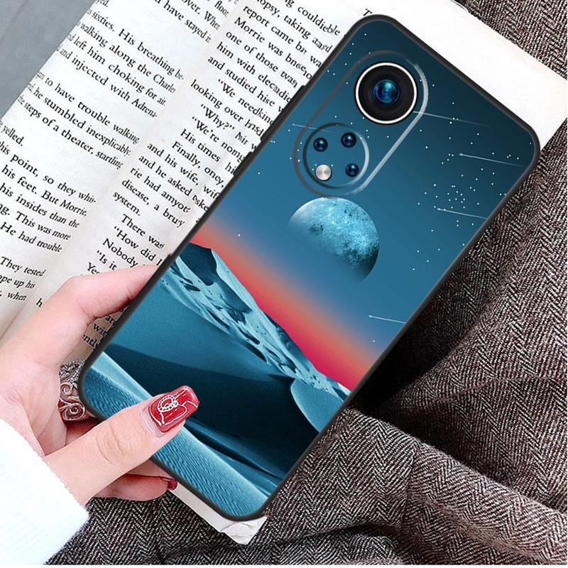 Moon Stars Space Case For Honor Magic 8 7 6 Pro Honor X9d X9c X9b X9a X8b X8c Win 50 70 90 200 400 Lite Cover
