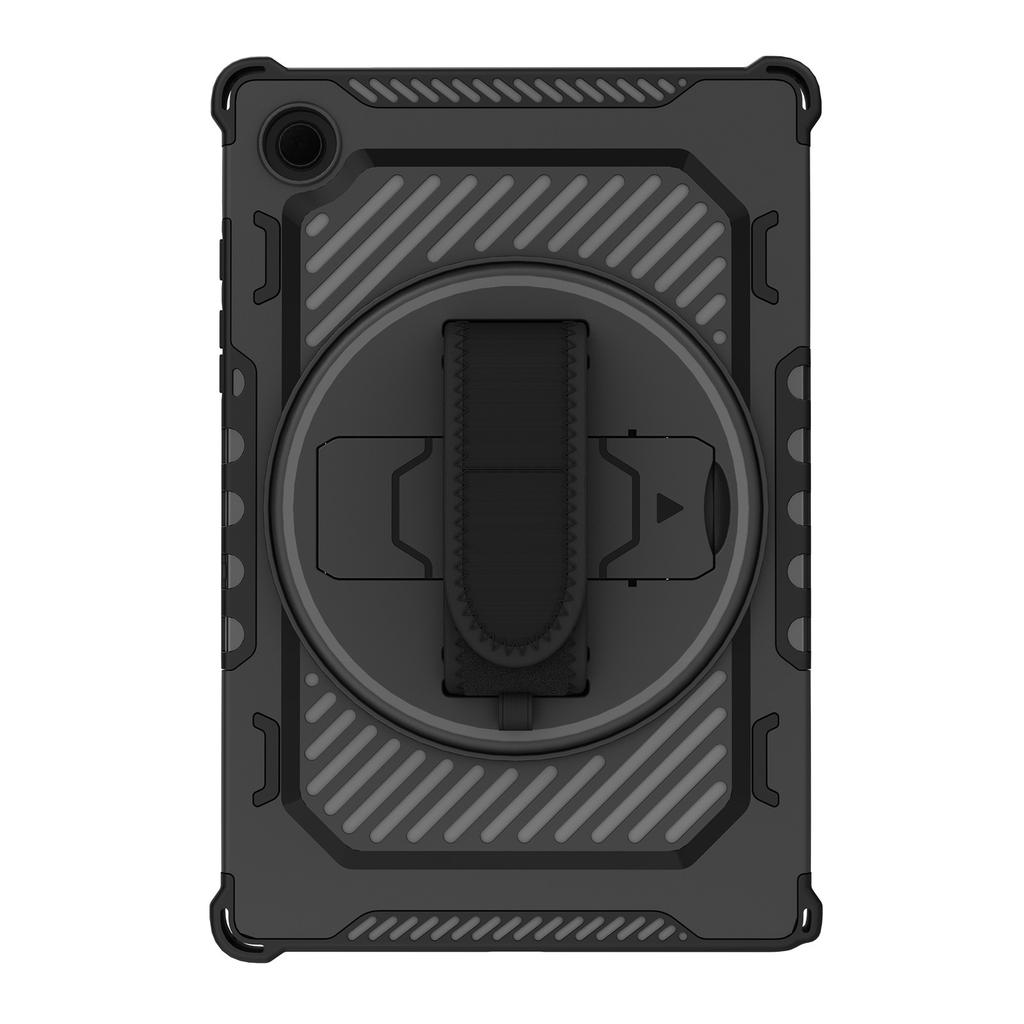 Suitable for Samsung tablet protective case A8X200A11plusA9plus with 360-degree rotating stand and hand strap