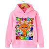 New Cartoon Sprunki Just a Boy Print Boys Hooded Sports Sweatshirt Fall and Winter Casual Comfortable Warm Children's Sweatshirt