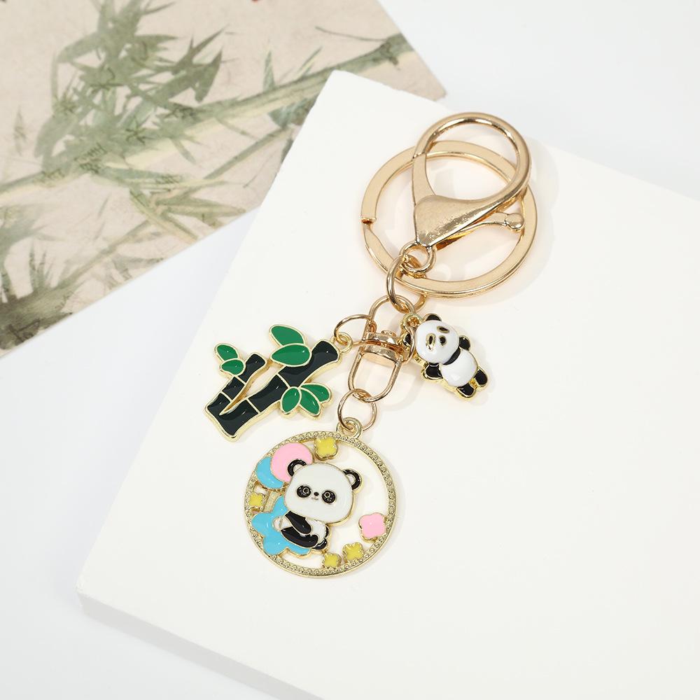 Panda Alloy Keychain Pendant Charm - Gift for Friends & Classmates, Bag Decoration