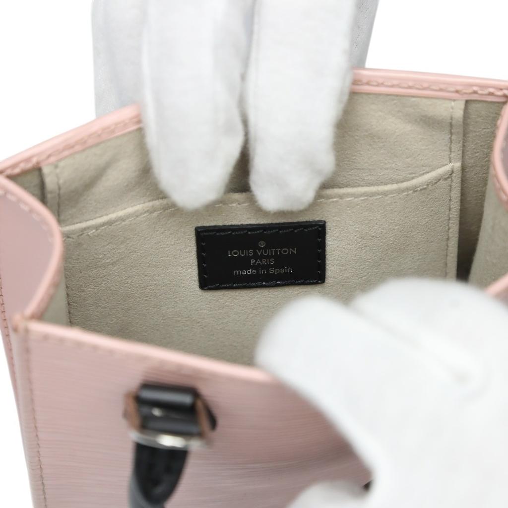 LOUIS VUITTON Epi Petit Sac Plat Handbag Epi Leather Rose valerine Women M69575 Used