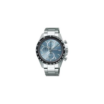 Hodinky Seiko SBTR029 Pánské stříbrné quartzové hodinky s chronografem a třemi svislými pruhy
