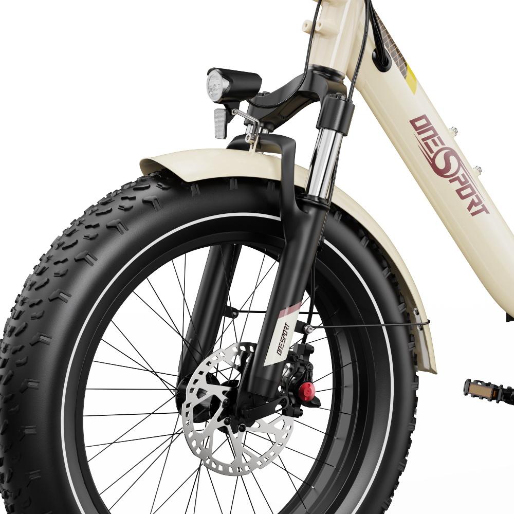 Electric Bicycle Onesport OT16 Max 20" Fat Tire 500W Motor 48V 18AH Can Connect To APP Max Range 60Km Hydraulic Brake Foldable