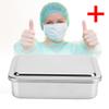 6inch Cleaning Box 304 Stainless Steel Instrument Storage Tray Cleaning Box with Lid