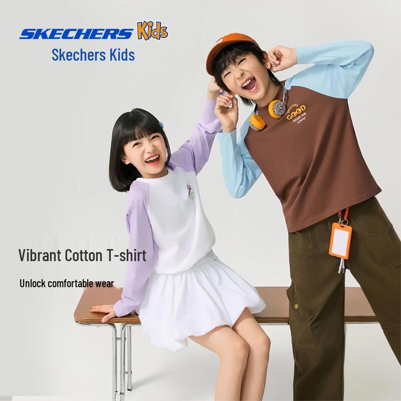 Skechers Kids  Cotton Long Sleeve T-Shirt L126K016 160