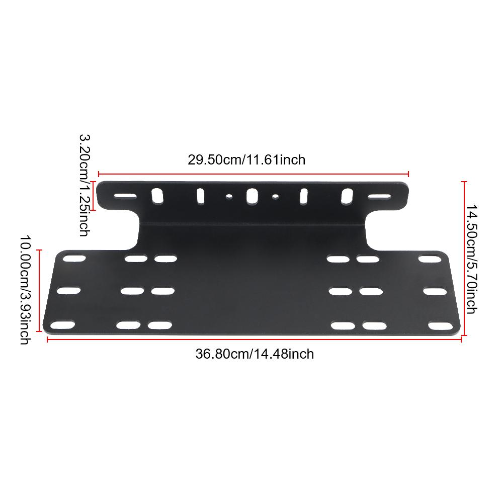 SUV Lamp Holder LED Work Light Bar Automobile Driving Plates Brackets Accessory Car Front Bumper License Plate Mount Bracket Frame