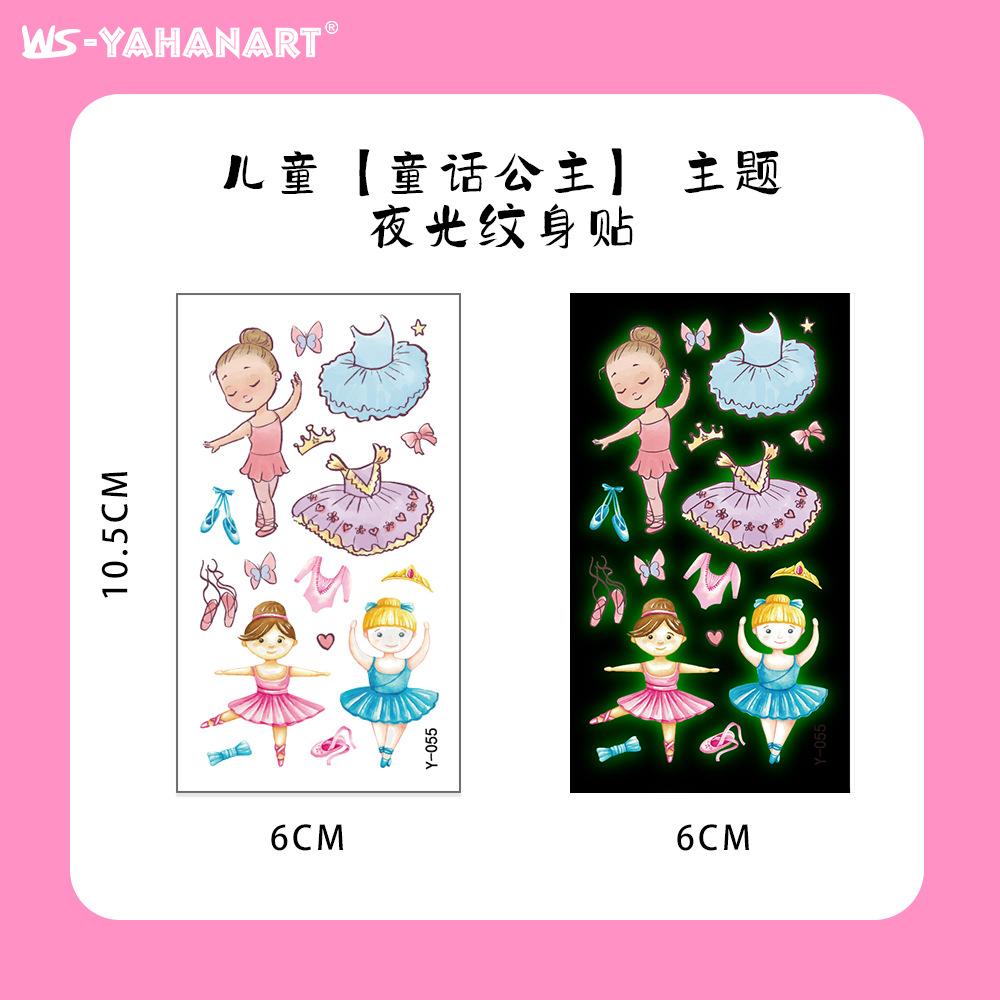 Pink Vintage Girl Waterproof Tattoo Sticker, Girls Party Children'S Makeup Face Sticker Set