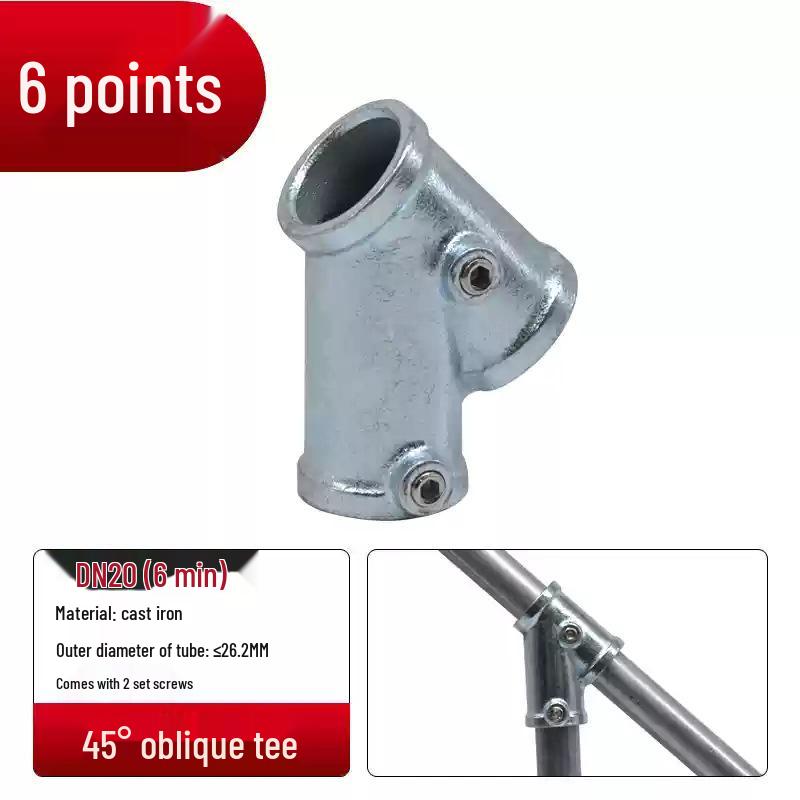 4/6-Point Galvanized Pipe Connectors: No-Weld Sunroom Shelf Couplings