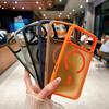 Applicable To Apple iPhone1111promax Mobile Phone Case, Skin-feeling Semi-transparent Color Two-in-one Three-star S11 Magnetic Case