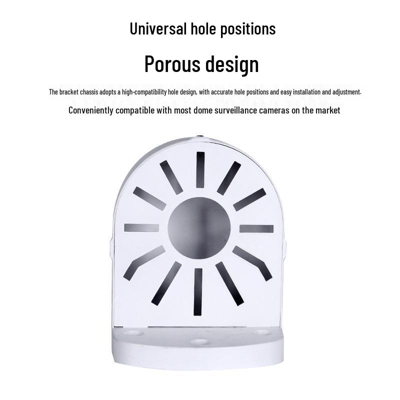 Universal Dome Camera Wall Mount - Sturdy, Widened, and Thickened Plastic Bracket