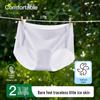 Women's Seamless Quick-Dry Ice Silk Underwear with Ultra-Thin Antibacterial & Extended Crotch