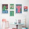 Japanische Kunst Ramen Sake Sumo Bonsai Streichholzschachtel Etikett Poster Leinwandmalerei Abstraktes Wandbild für Wohnzimmer Heimdekoration