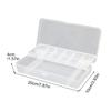 Double Layer Transparents Fishing Baits Organizers with Durability Plastic Construction for Lures Storage