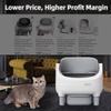 EU Stock Free Shipping Ready to Order Eco-Friendly Smart App Control Open-top Automatic 12kg Cat Litter Box