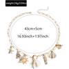 Shell Necklace European and American Jewelry Summer Beach Conch Starfish Ocean Necklace Adjustable Clavicle Chain