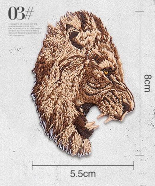 Tier Tiger Leopard Stickapplikationen zum Aufbügeln für Militär Armee Streifen Kleidung Eisen