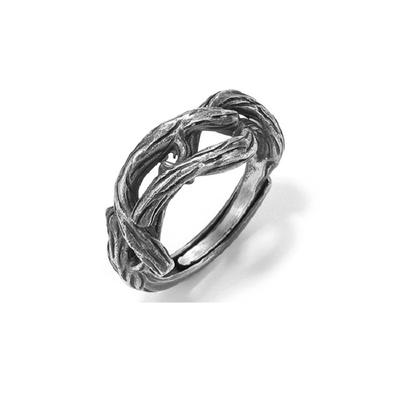 S925 Sterling Silver Original Branch S925 Ring Simple Men And Women Open Ring (Hy )