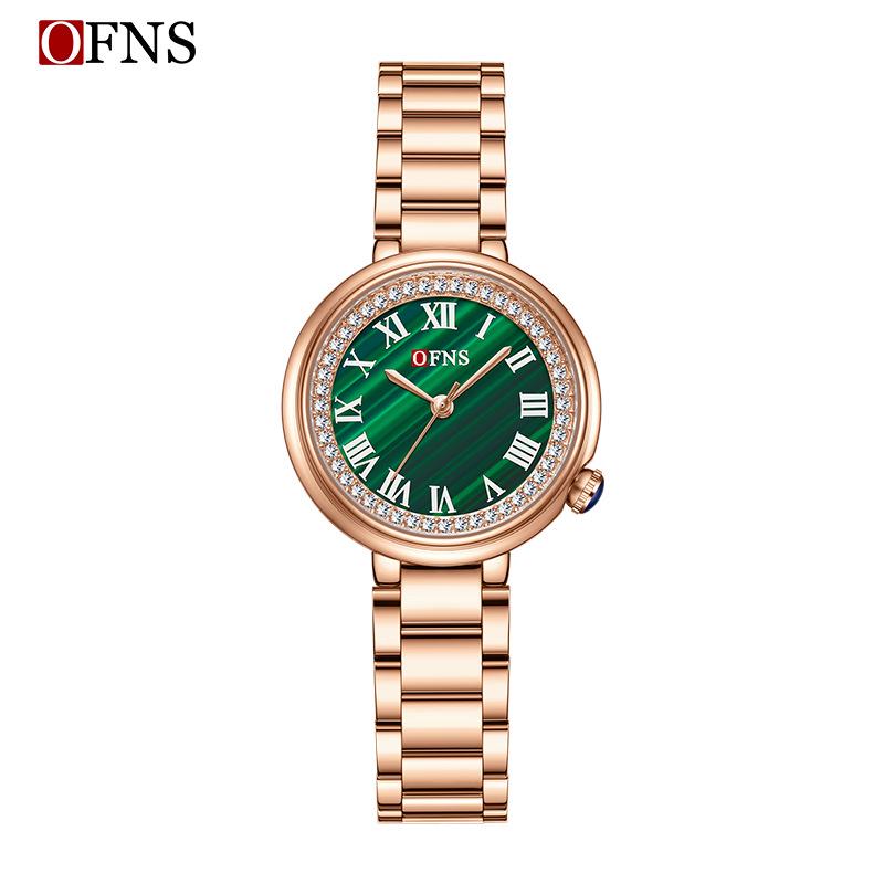 Sanda Women's Diamond-Studded Quartz Watch: Fashionable, Light Luxury, Versatile Steel Band 