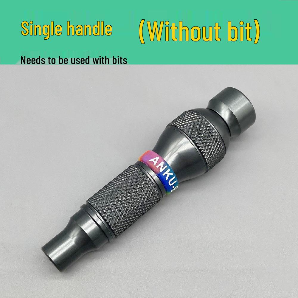 

Multi-Purpose All-Metal Screwdriver with Strong Magnetic Self-Locking 6.35 Handle