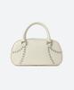 Moonsun Studed Mini Bowling Bag / Cream