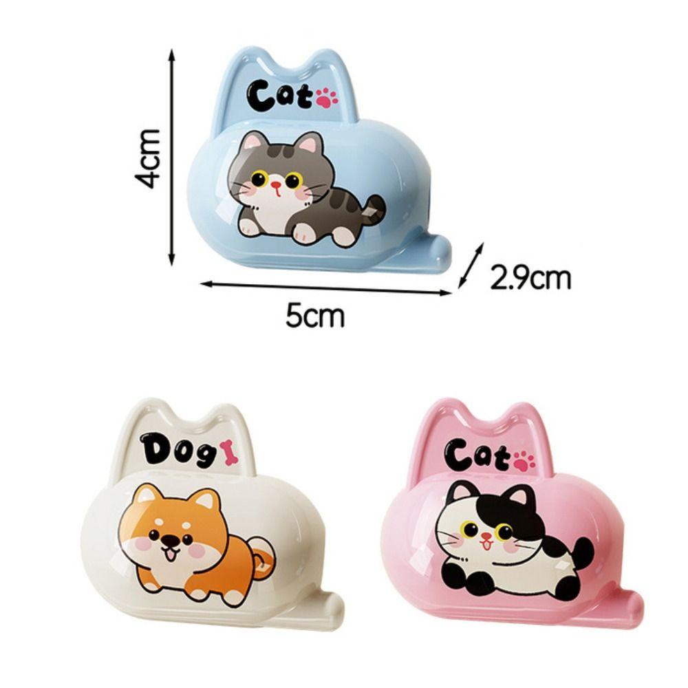 Cute Cartoon Toothbrush Head Cover Spring Loaded Clip Toothbrush Head Protector Travel Toiletries