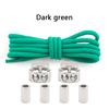 1Pair Round Elastic Laces Sneakers Lock Shoe Laces Without Ties Metal Buckle Laces Kids Adult No Tie Shoelaces Shoes Accessories