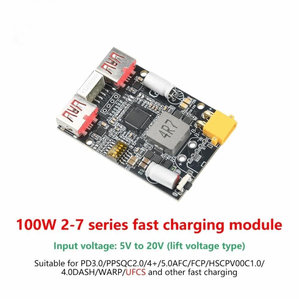 100W Fast Charging Power Bank Mother Board Type-C Port Fast Charging Module Power Bank Usage