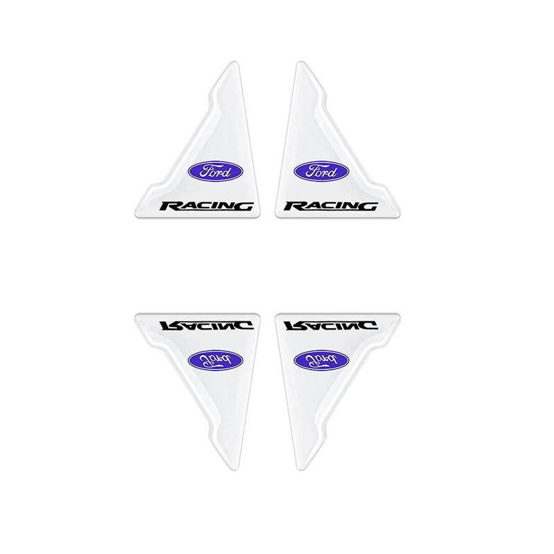 Car Styling Door Corner Protection Sticker Anti-collision Covers For Ford ST Focus MK2 3 4 Mustang Ranger Fusion Mondeo ST S-MAX