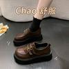 Fashion Women's Shoes Platform Slip-on Oxfords Loafers With Fur Female Footwear Clogs Comfortable Slip On Leather New Summer Dress