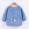 Reversible Thickened Baby Warm Smock for Autumn and Winter - Long Sleeve Anti-dirty Apron for Kids