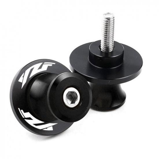 Black Swingarm Spools Slider Stand Screws M6 For Yamaha YZF R1 R3 R6 