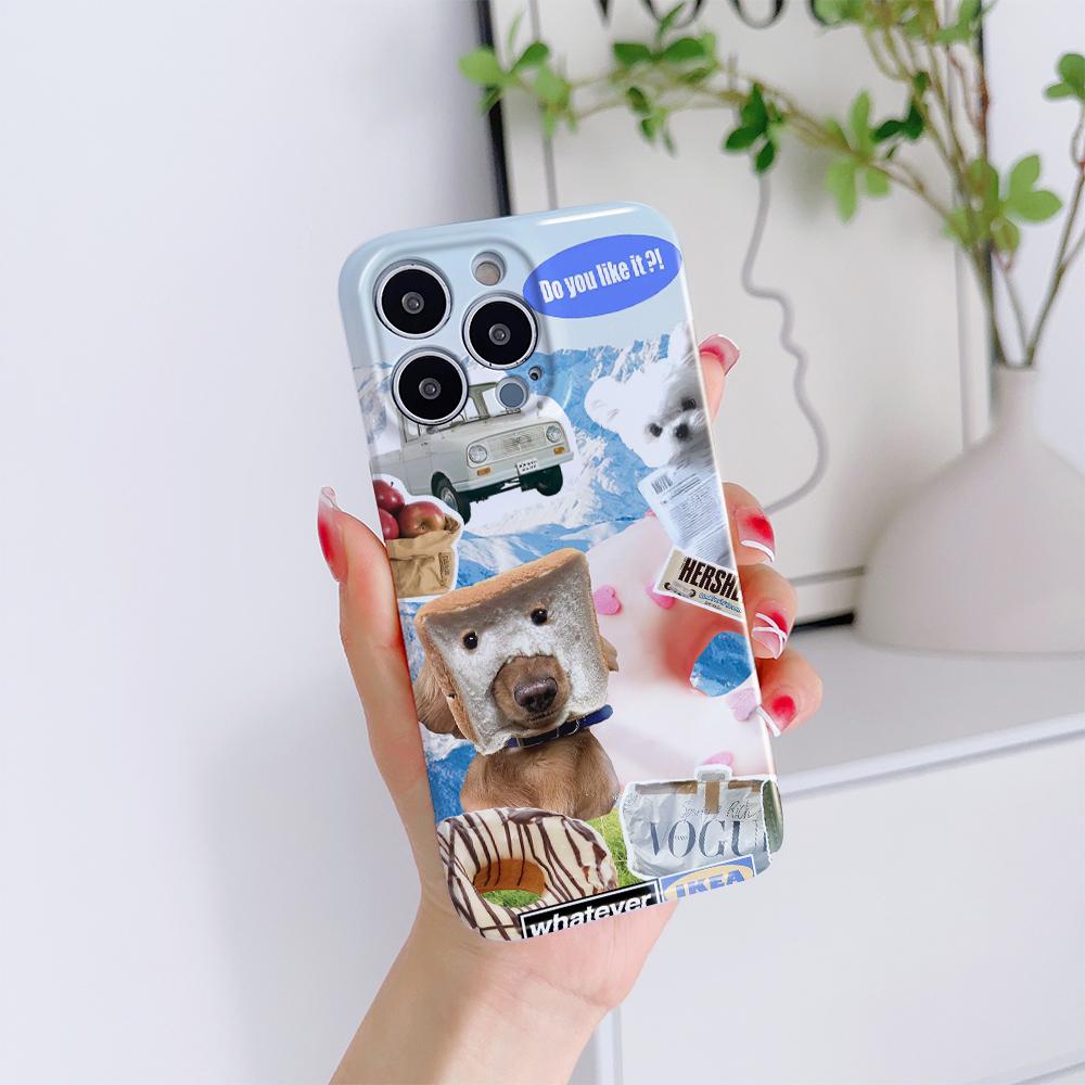 All-inclusive Film Handyhülle Cartoon Mode Design Hartschale Vollständige Abdeckung Kameraschutzhülle für iPhone Huawei Honor Vivo Google